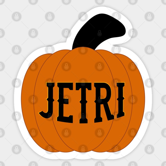 Jetri Pumpkin - Wynonna Earp Sticker by Queerdelion